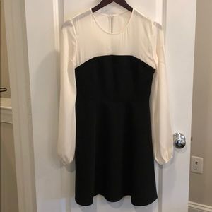 Cinq a Sept Seraphina Two-Tone Long Sleeve Dress